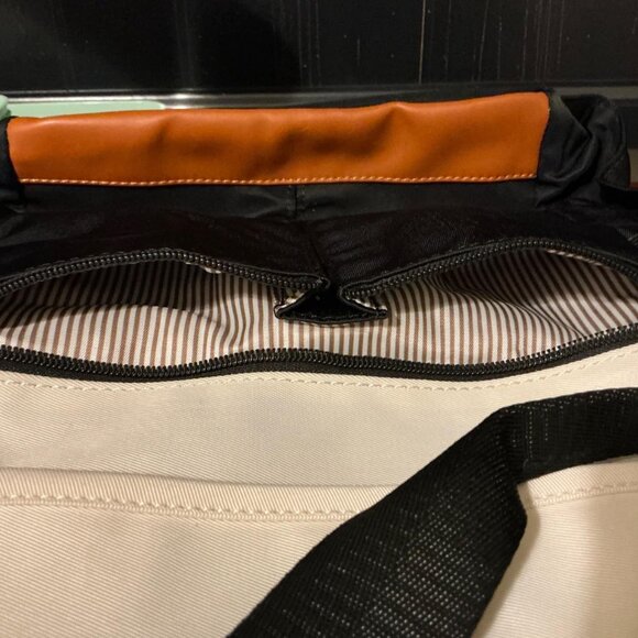 2pcs Set Black-Cream Convertible Mini Backpack Purse for Women & Teen Girls - Picture 2 of 9